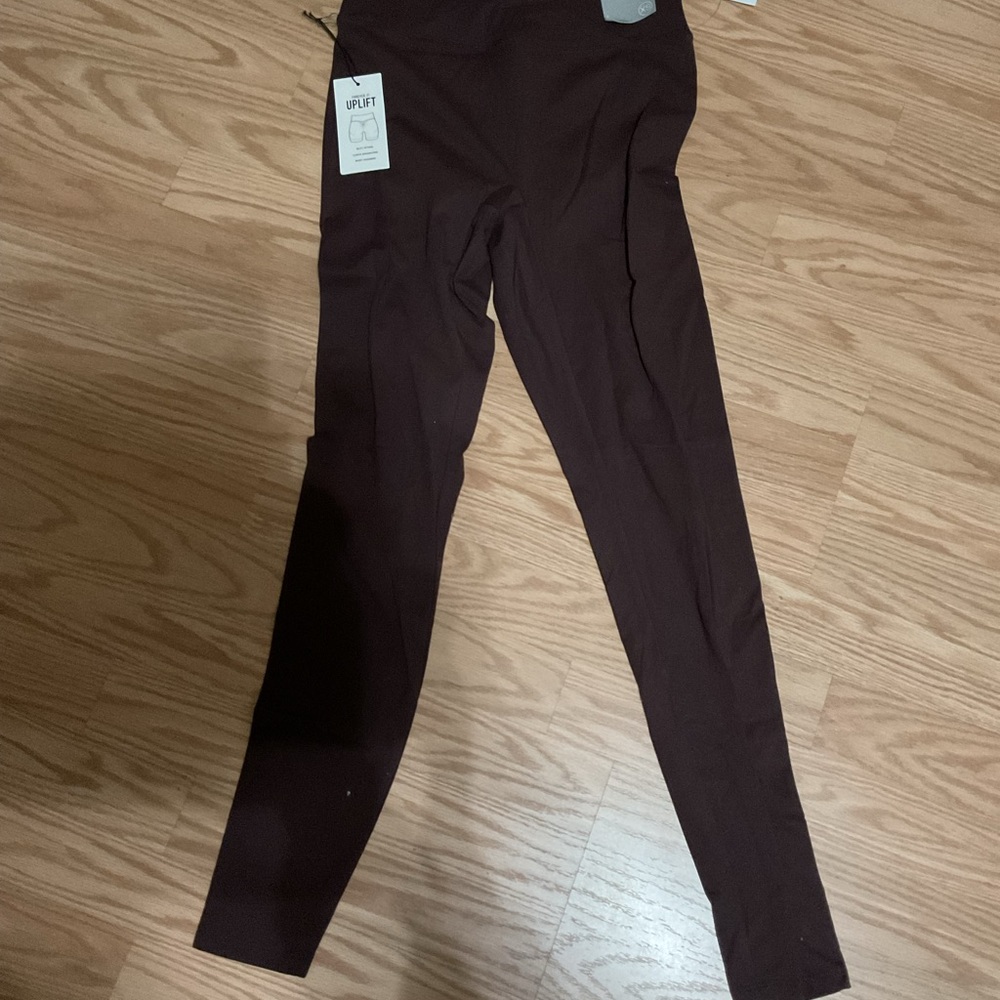 NWT Forever 21 uplift scrunch bootie dark Brown Leggings XS new butt lifting